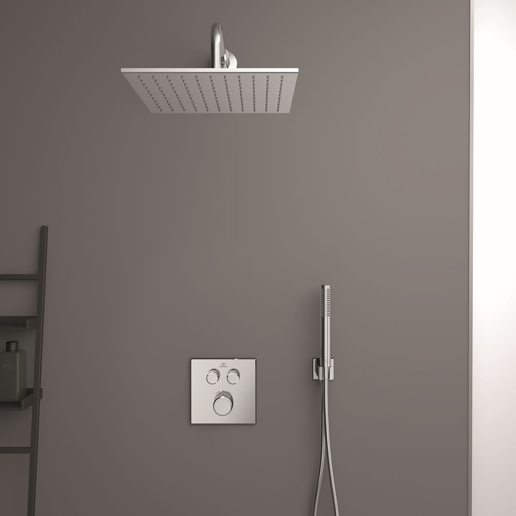 Lifestyle image of Ideal Standard Ceratherm Navigo Square Thermostatic Shower Set